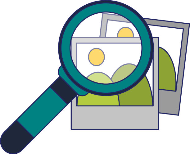 放大镜看图片符号图片下载