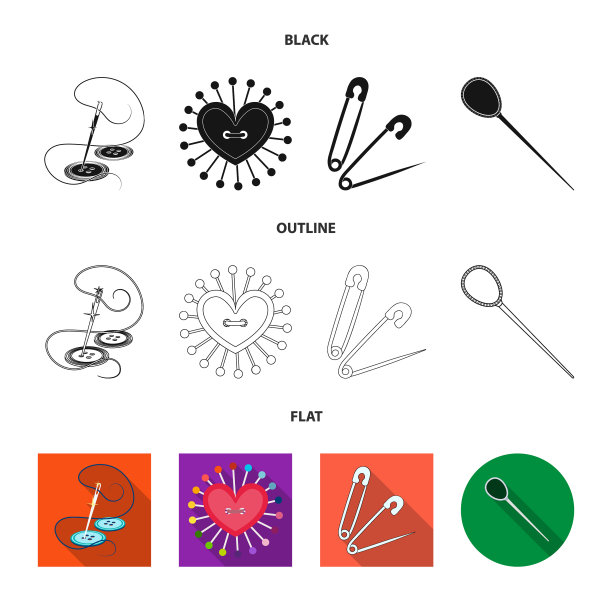 针和缝纫符号图片下载