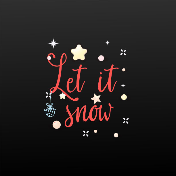 让它下雪的节日横幅图片下载