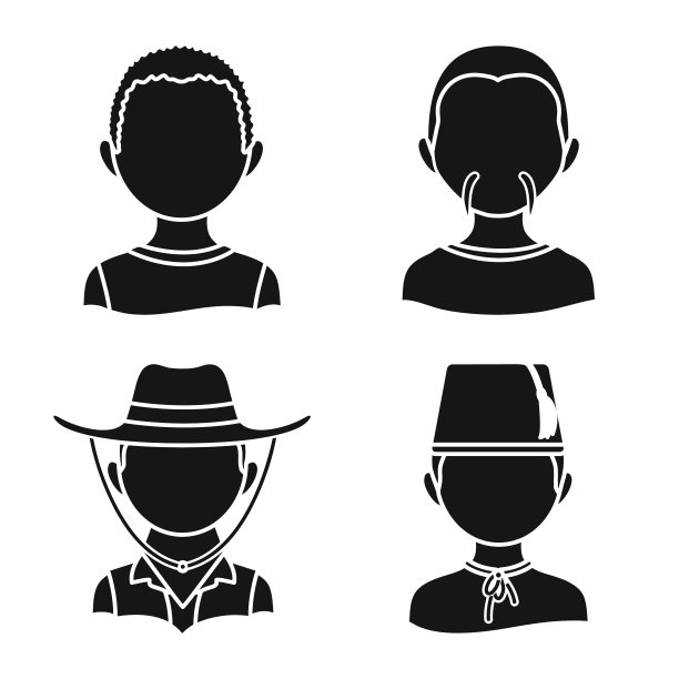 孤立对象人与文化符号的集合图片下载