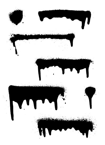 涂鸦喷绘横幅设置喷绘油漆图片下载