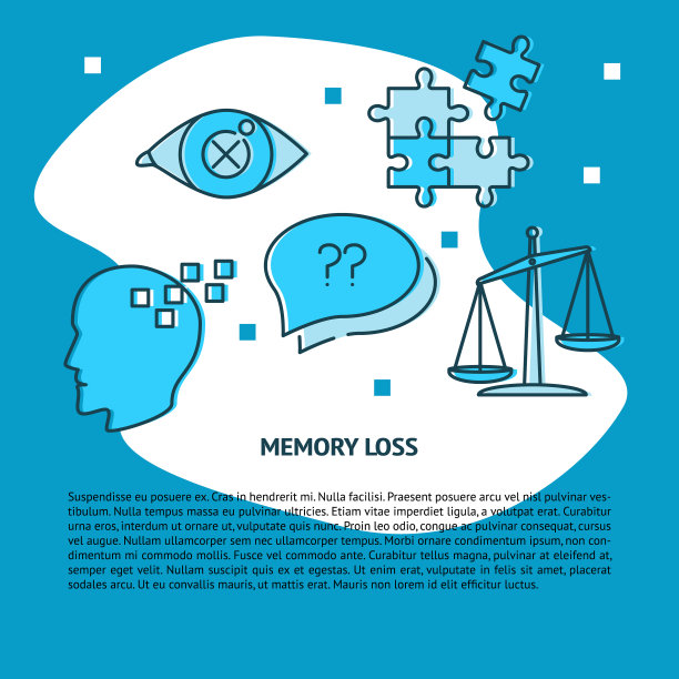 记忆损失概念横幅模板在线风格图片下载