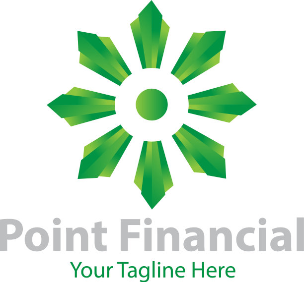 Point financial logo设计图片下载