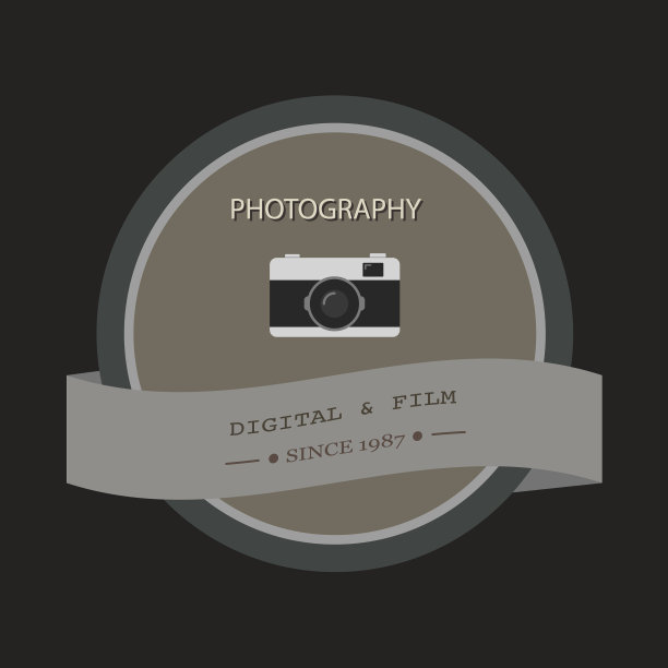 复古摄影徽章和标签图片下载