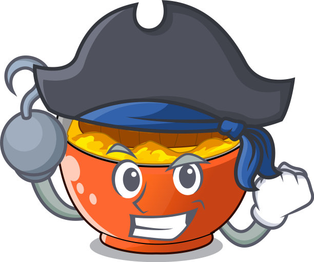 海盗katsudon卡通准备吃了图片下载