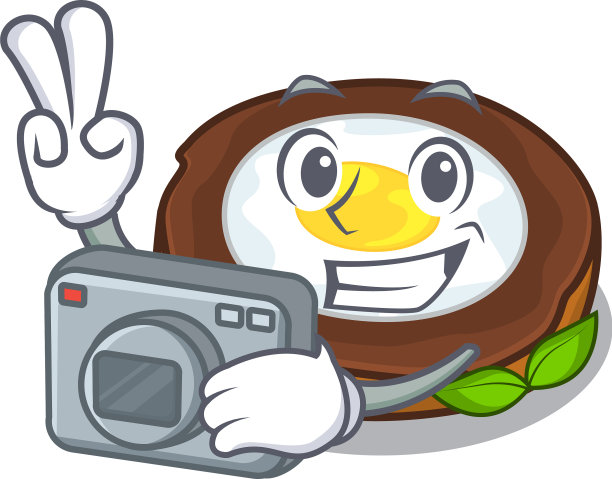 摄影师在人物木板上画彩蛋图片下载