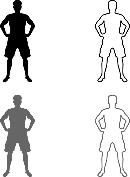 男人手牵皮带信心概念图片下载