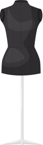 黑色人体模型在长钢腿女性假人图片下载