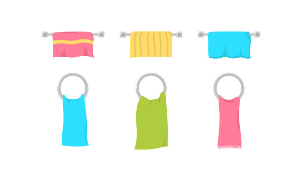 毛巾手巾。图片下载