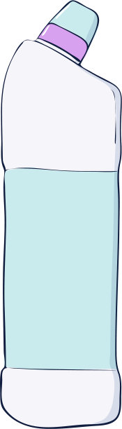 厕所清洁剂用塑料容器装图片下载