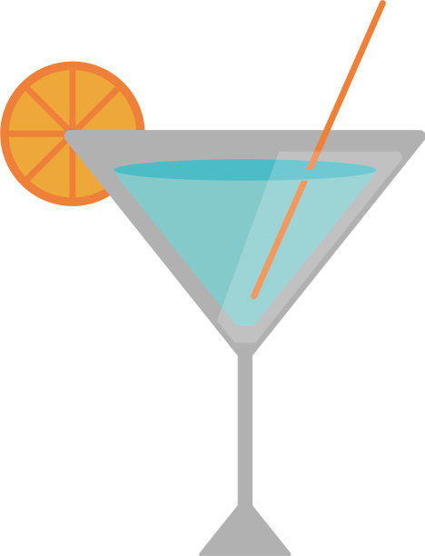 橙汁吸管鸡尾酒图片下载