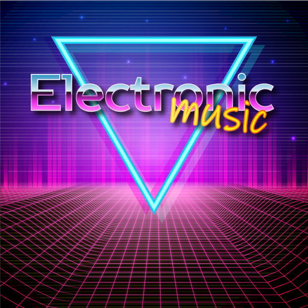 复古的未来主义背景80年代风格图片下载