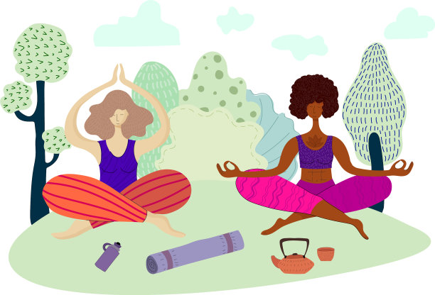 瑜伽的女孩组图片下载