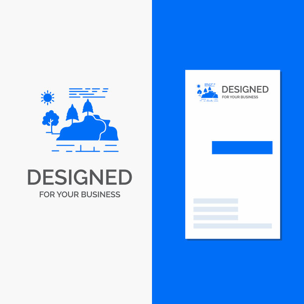 企业标志为山水自然山图片下载