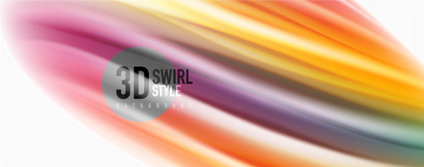 现代科技流体色彩流动上的白色五彩缤纷图片下载