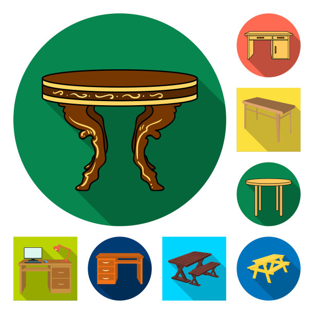 和桌子的标志收集图片下载