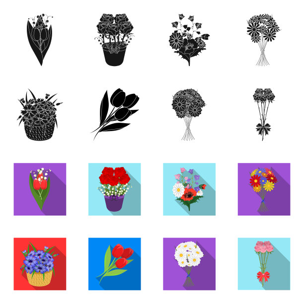 设计弹簧和花环图标图片下载