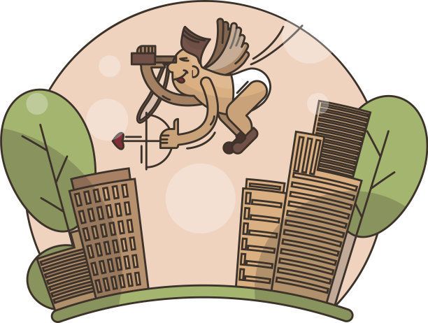 非常可爱和有趣的动画弓箭手图片下载