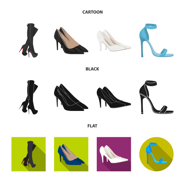 脚跟和高标志套图片下载