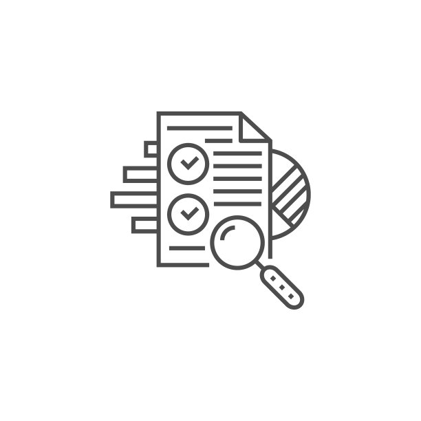 SEO审核线性图标图片下载