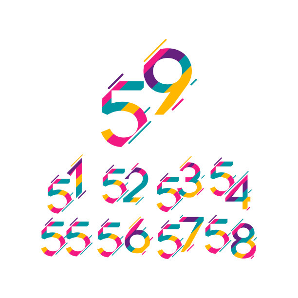 59周年庆典矢量模板设计插图图片下载