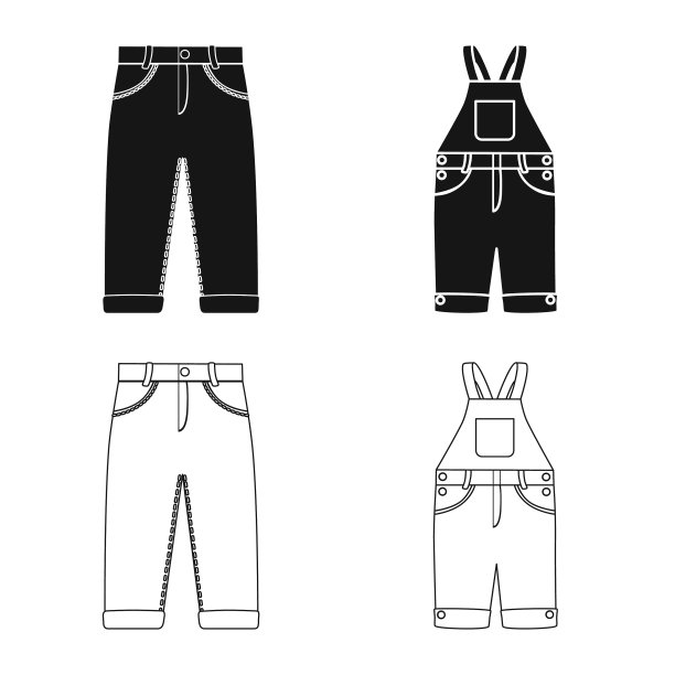 设计时装和服装标志图片下载