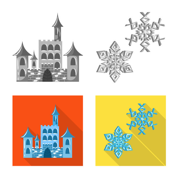 孤立的物体纹理和冻结的符号图片下载