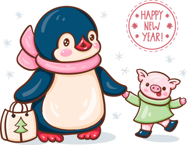 企鹅和猪图片下载