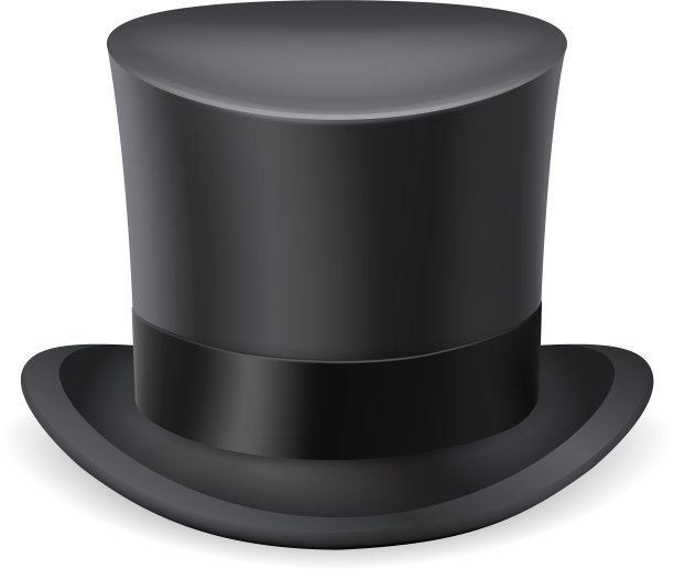 大礼帽绅士维多利亚时代的英国黑色3d图片下载