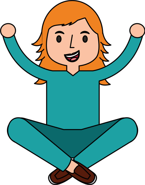 小女孩在伸展她的手臂图片下载