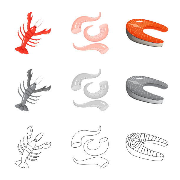 设计新鲜和餐厅标识图片下载