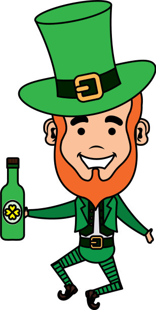 有啤酒圣帕特里克性格的矮妖图片下载