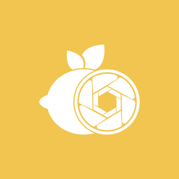 柠檬快门摄影标志设计模板图片下载