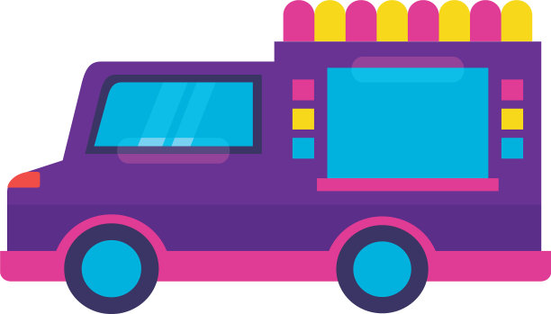 白色背景上的餐车图片下载