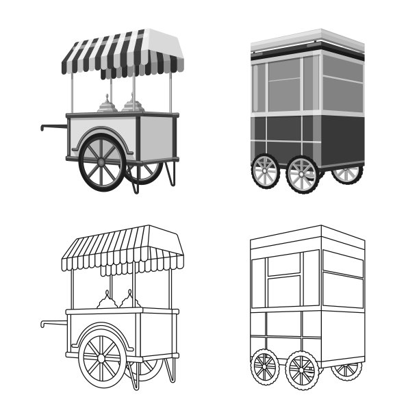 孤立对象营销和帐篷标识集图片下载