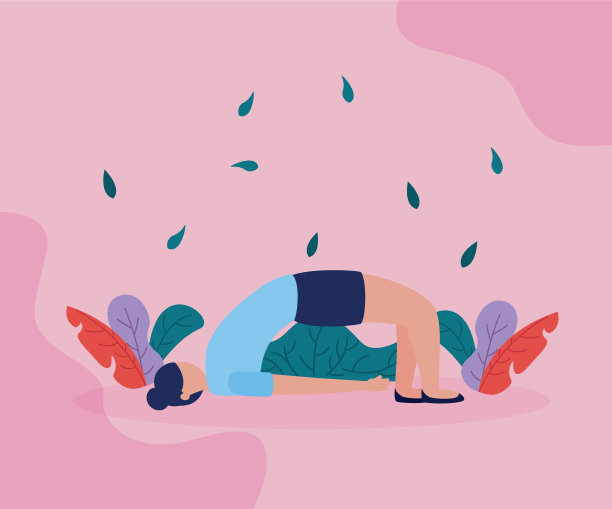 人瑜伽户外平面设计形象图片下载