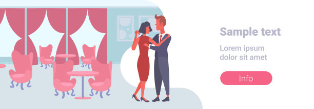 优雅的男女情侣一起跳舞图片下载