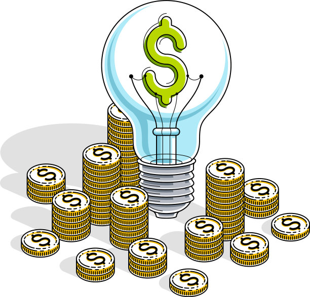 经营创意创意概念灯泡用图片下载