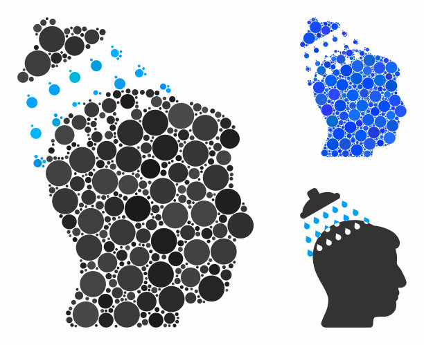 喷头淋浴组合图标圈图片下载
