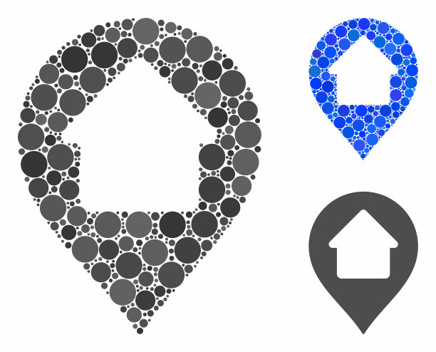 家园标记马赛克图标球项目图片下载