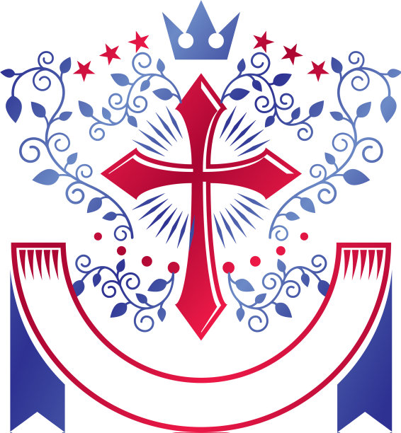 十字宗教图形徽章创建使用图片下载