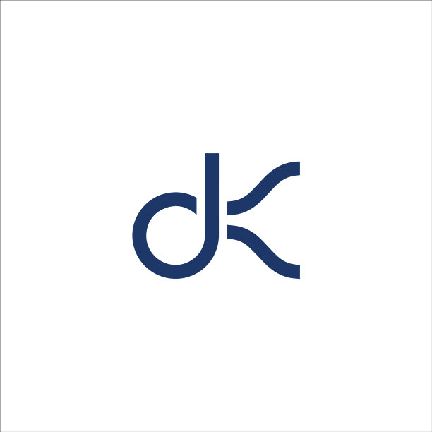 DK抽象字母标志图片下载