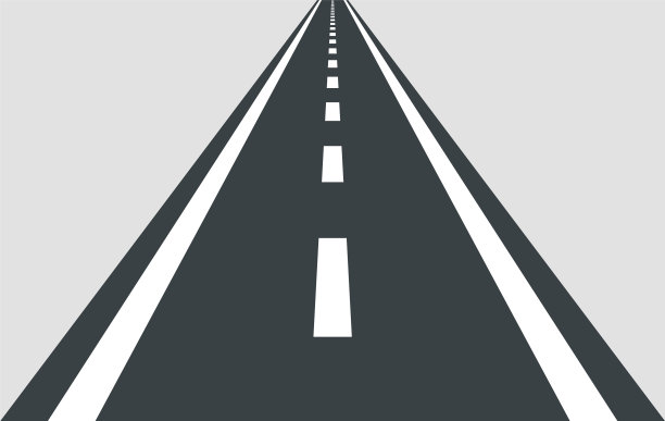 直线道路模板孤立的背景图片下载