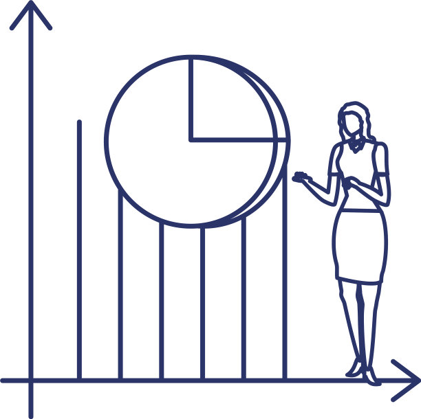 穿着白色统计杆的剪影女人图片下载