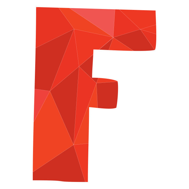 F红色字母孤立在白色背景上图片下载