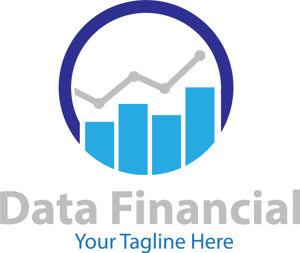 Data financial logo设计图片下载