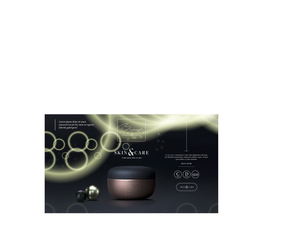 优雅的彩妆黑金色背景霜图片下载