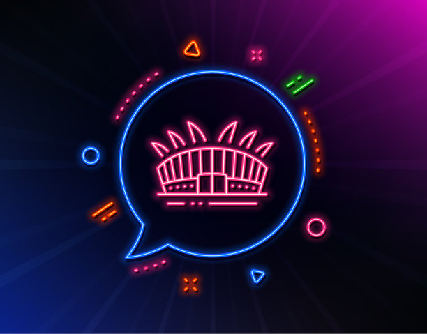 竞技场体育场线标志体育综合体标志图片下载