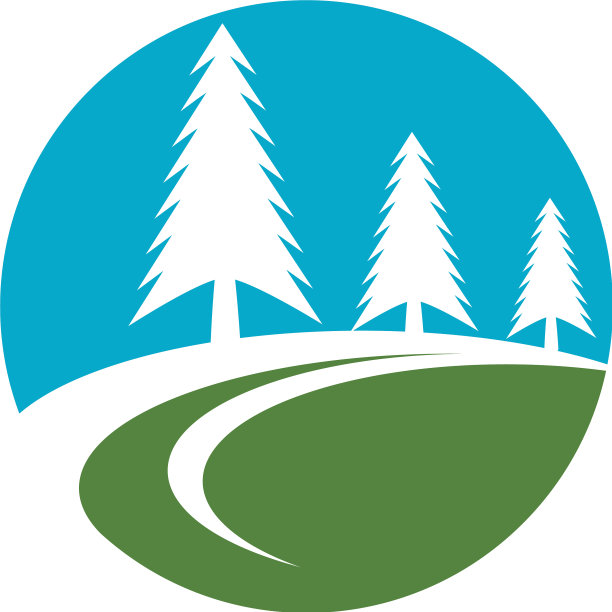 雪松树标志模板图片下载