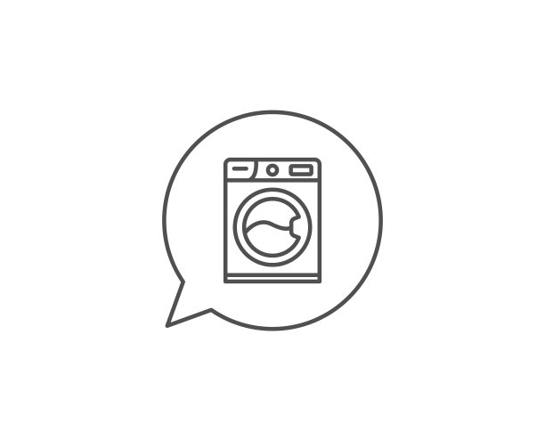 洗衣机线图标清洗服务图片下载